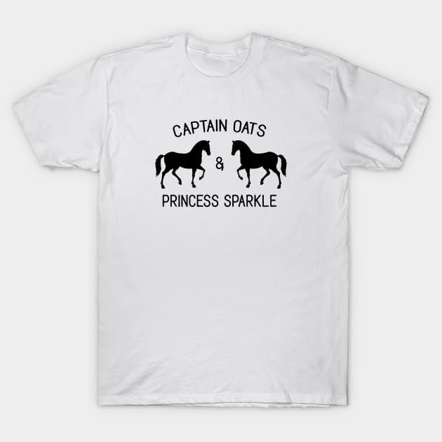 The OC - Captain Oats and Princess Sparkle T-Shirt by qpdesignco